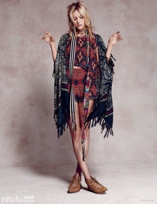 超模Anja Rubik出镜Free People 2024早春系列Lookbook