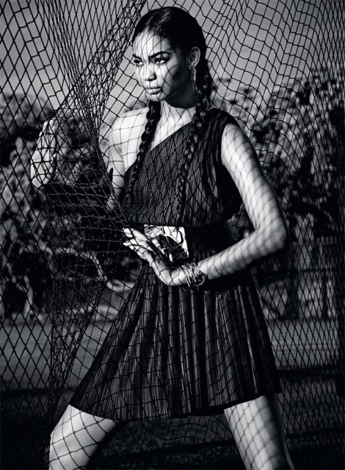 超模Chanel Iman 演绎《Marie Claire》英国版时尚大片