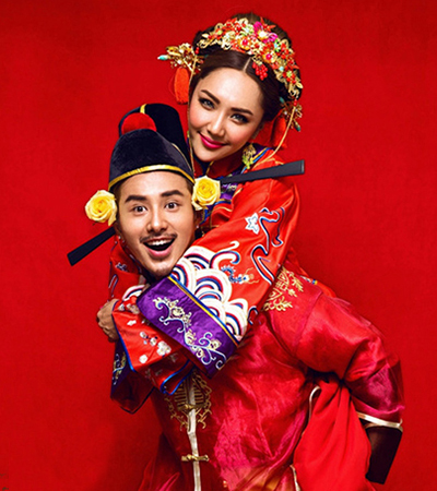 个性中式婚纱照推荐 不一样的中国风婚纱照