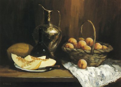 巴西画家Washington Maguetas静物油画作品欣赏