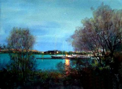 王礼风景油画作品欣赏