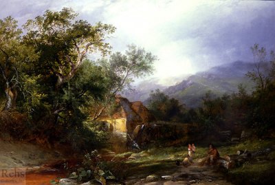 英国亨利·约翰·博丁顿（Henry John Boddington）风景油画作品欣赏