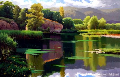 美国Kent R.Wallis风景油画作品欣赏