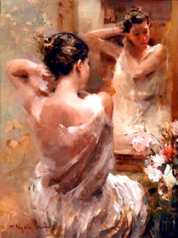 西班牙Nydia Lozano人物油画作品欣赏