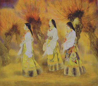 李青稞国画作品欣赏