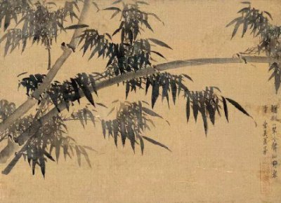 夏昶国画竹子作品