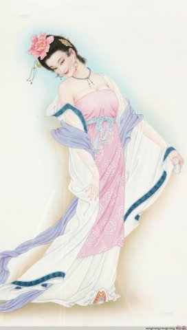 张元明国画人物作品