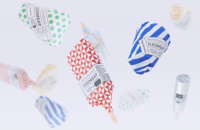 小清新的Gorky Park Icecream冰淇淋包装设计