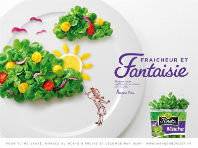 法国美味零食创意广告设计