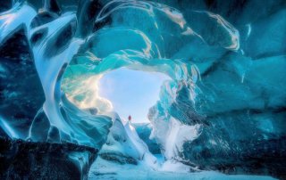冰岛绝美蓝色冰洞 若童话里的水晶王国