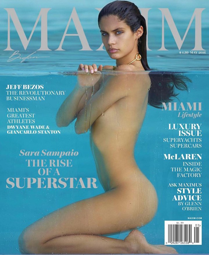 超模Sara Sampaio 全裸出镜演绎《Maxim》时尚杂志