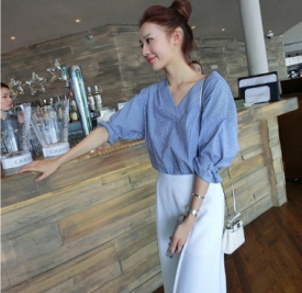 粉色阔腿裤搭配上衣图片 今夏穿出Q萌少女feel