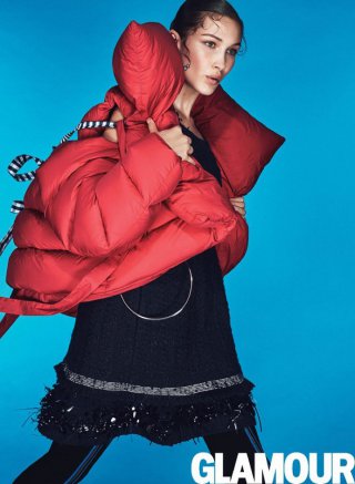 超模Bella Hadid 演绎《Glamour》时尚杂志大片