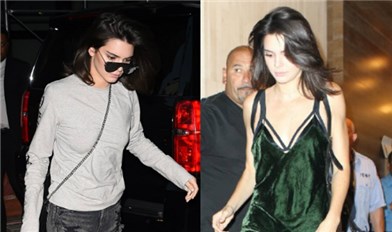 肯达尔詹娜Kendall Jenner最新街拍 深V连衣裙性感撩人
