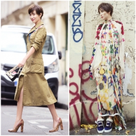 宋佳生活照 私服女王示范秋日时髦look