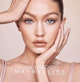 Gigi Hadid与Maybelline合作推出联名彩妆系列