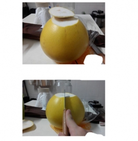 柚子怎么剥皮 1分钟快速剥除柚子外皮
