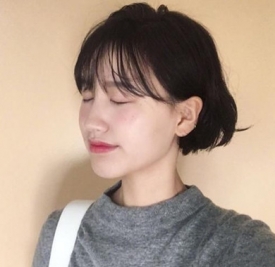 齐下巴短发发型图片 秀智新剧同款短发