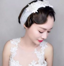 新娘短发造型图片 这几款非常美丽