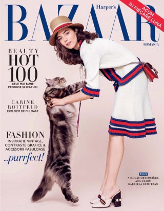 模特Ada Tache 演绎《Harper’s Bazaar》时尚杂志大片