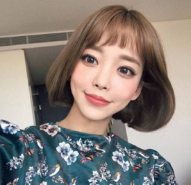 可爱短发发型图片2024 可爱短发女
