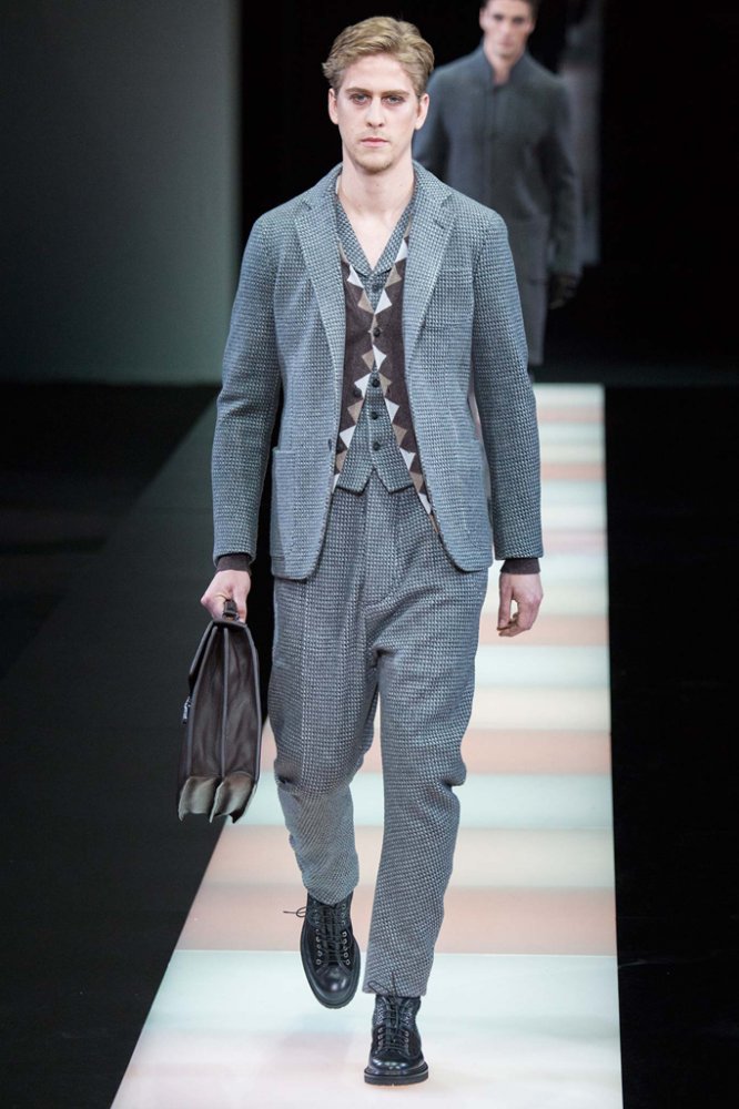Giorgio Armani 2024米兰时装周男装时装发布会