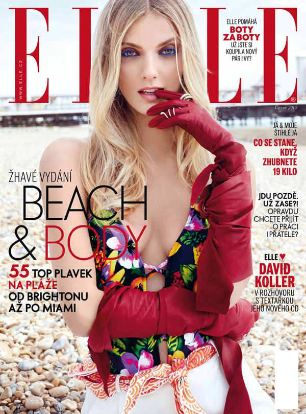 超模Denisa Dvorakova 《Elle》时尚杂志摄影欣赏