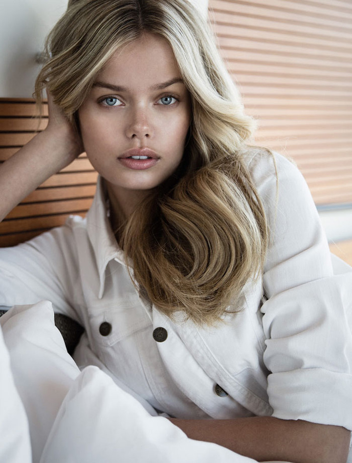 超模Frida Aasen 演绎《Twelv》杂志 GUESS牛仔大片