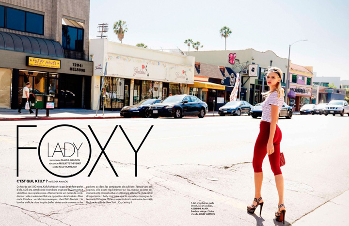 《Elle》杂志 Kelly Rohrbach 行走洛杉矶街头的调色板