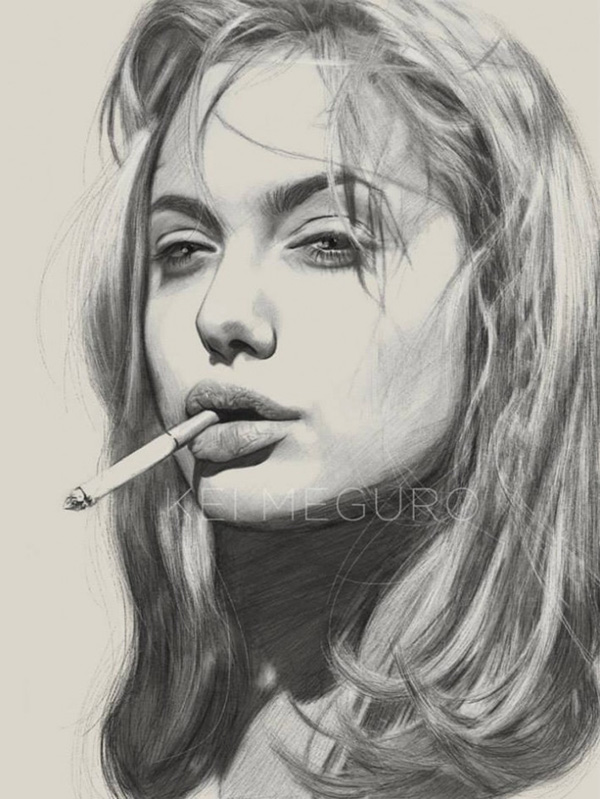 Kei Meguro人像插画作品欣赏