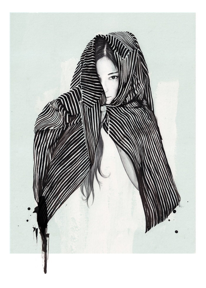 Esra R&#248;ise水彩人物插画