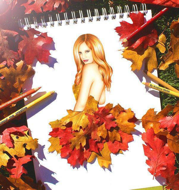 Kristina Webb创意彩铅插画作品