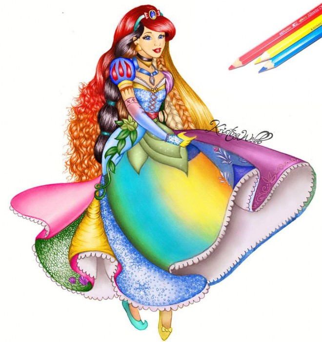 Kristina Webb创意彩铅插画作品