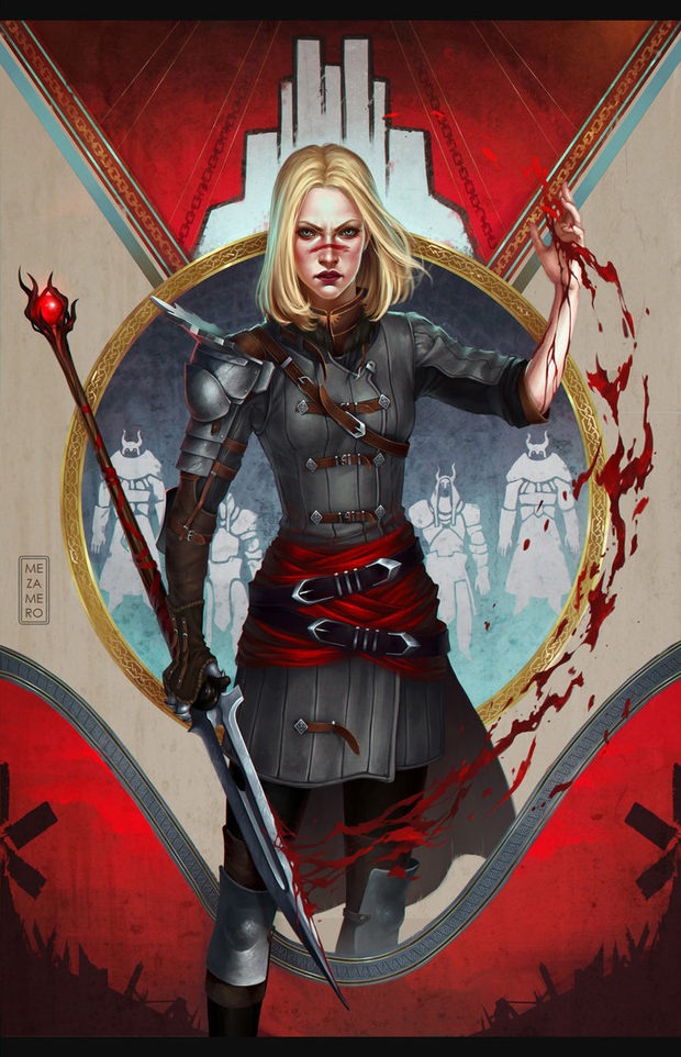 俄罗斯Mezamero人物插画