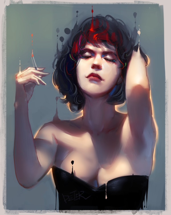 XiaoJi美女插画