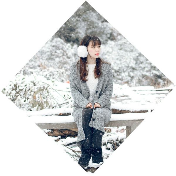 唯美雪地中的女神摄影欣赏