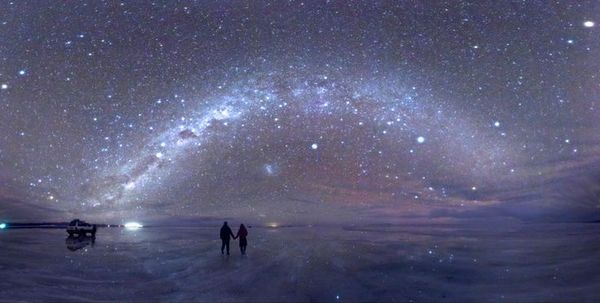 唯美摄影星空下的“天空之境” 乌尤尼盐湖