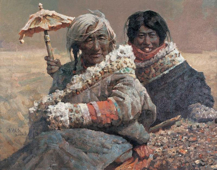 叶献民人物油画
