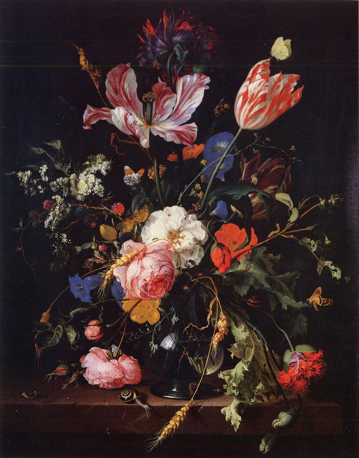 荷兰画家杨·戴维茨·德·希姆（Jan Davidsz. de Heem）静物油画