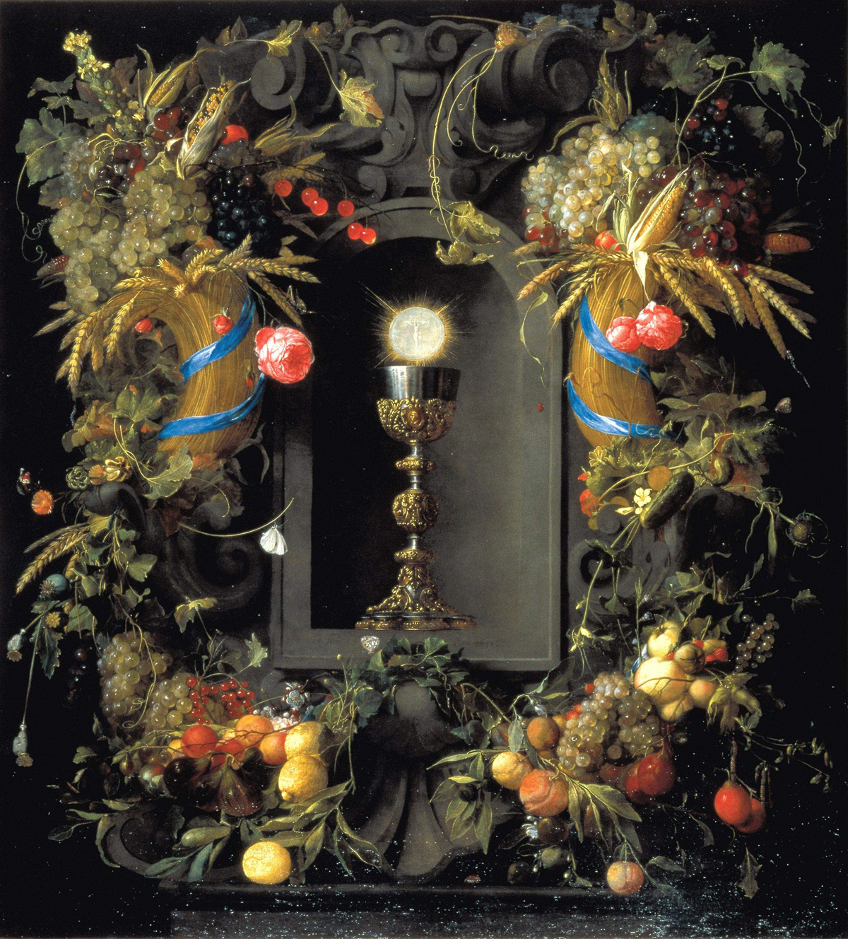 荷兰画家杨·戴维茨·德·希姆（Jan Davidsz. de Heem）静物油画