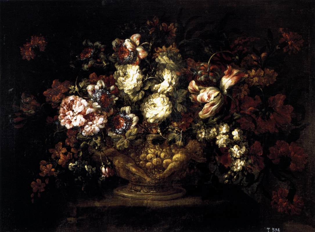 荷兰画家杨·戴维茨·德·希姆（Jan Davidsz. de Heem）静物油画