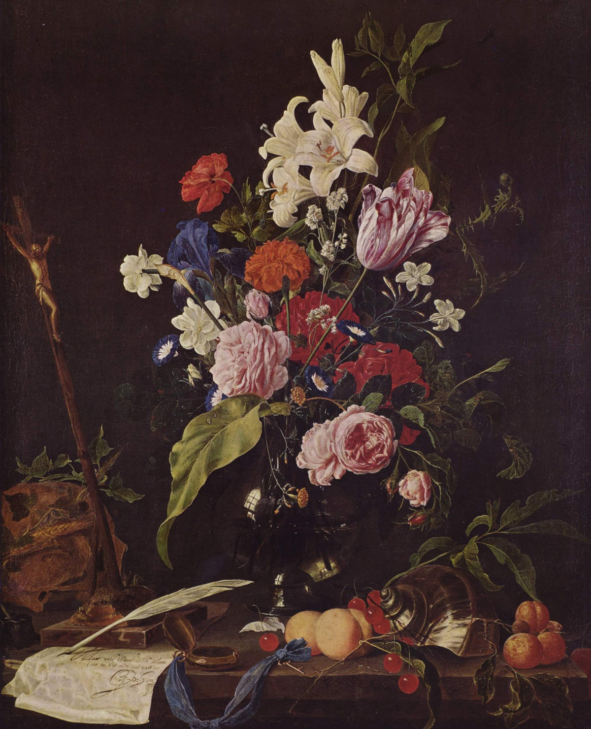 荷兰画家杨·戴维茨·德·希姆（Jan Davidsz. de Heem）静物油画