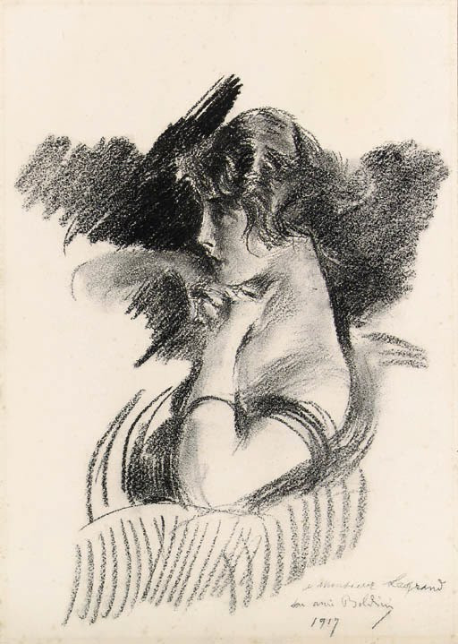 意大利画家乔瓦尼·博尔迪尼（Giovanni Boldini）人物油画二