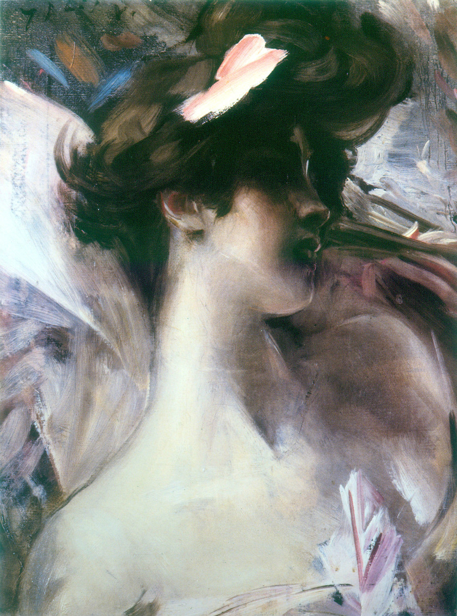 意大利画家乔瓦尼·博尔迪尼（Giovanni Boldini）人物油画二