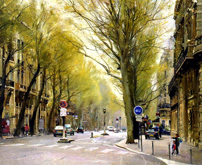 英国David Curtis风景油画