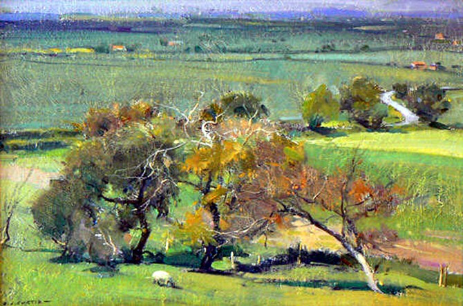 英国David Curtis风景油画