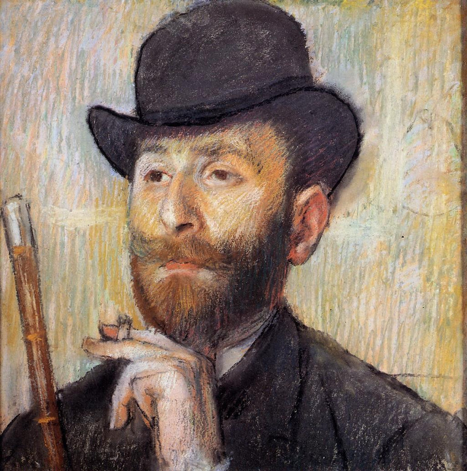 法国印象派画家埃德加·德加（Edgar Degas）人物油画三