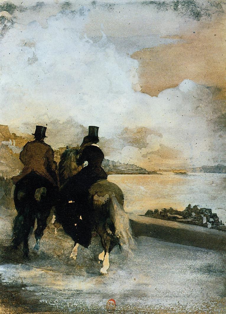 法国印象派画家埃德加·德加（Edgar Degas）人物油画三