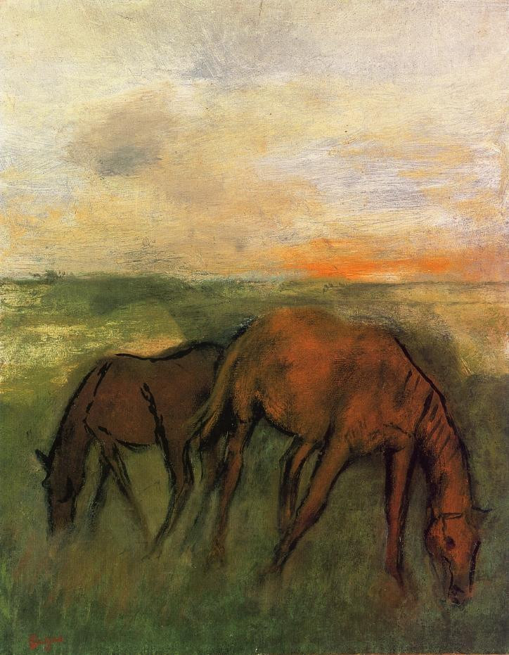 法国印象派画家埃德加·德加（Edgar Degas）人物油画三