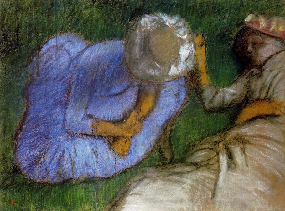 法国印象派画家埃德加·德加（Edgar Degas）人物油画三